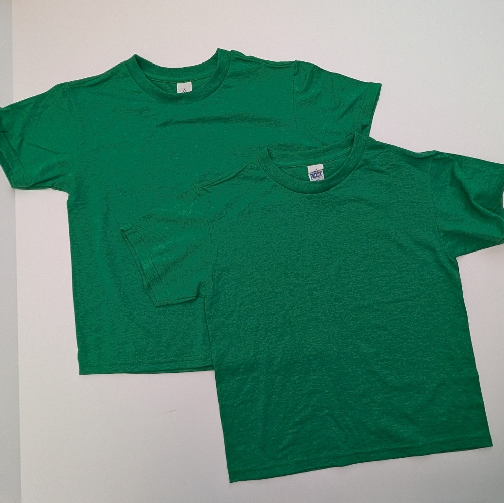 NWOT Women's Blank T-shirts Green Set Of 2 Size XS